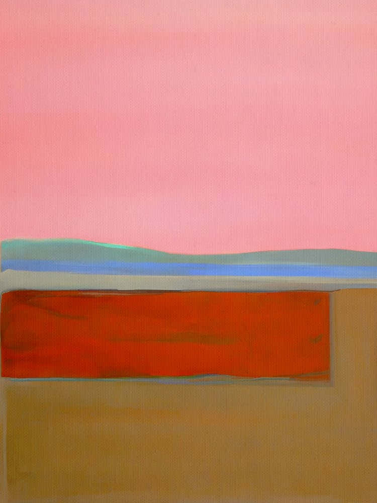Abstract Landscape with minimal block colors