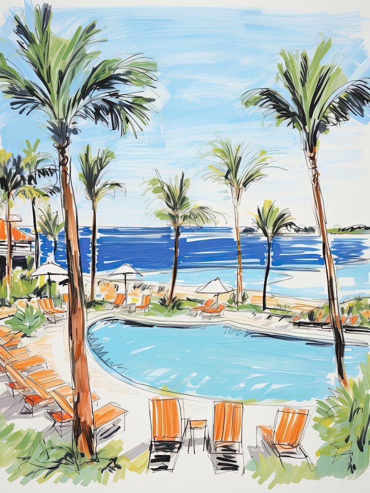 Four Seasons Resort Hualalai   Kailua Kona, Hawaii   Resort Storybook Illustration 4