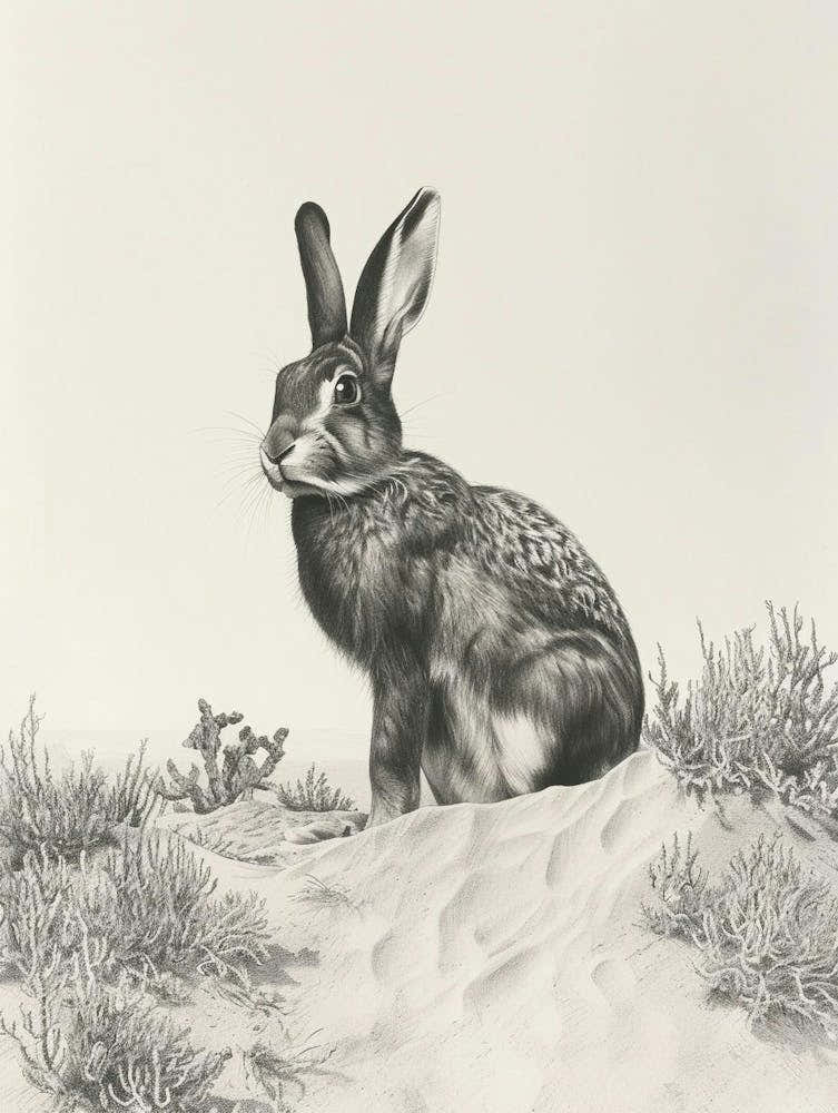 Belgian Hare Drawing 3
