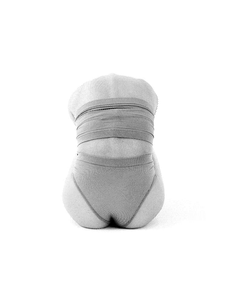 Back Of A Woman Black And White Minimalist Feminine Boho Abstract Body Positivity