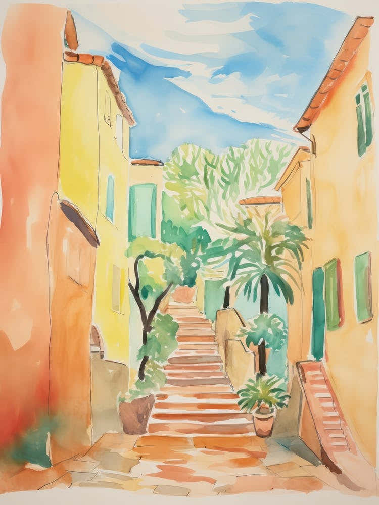 Rome, Italy Watercolour Streets 4