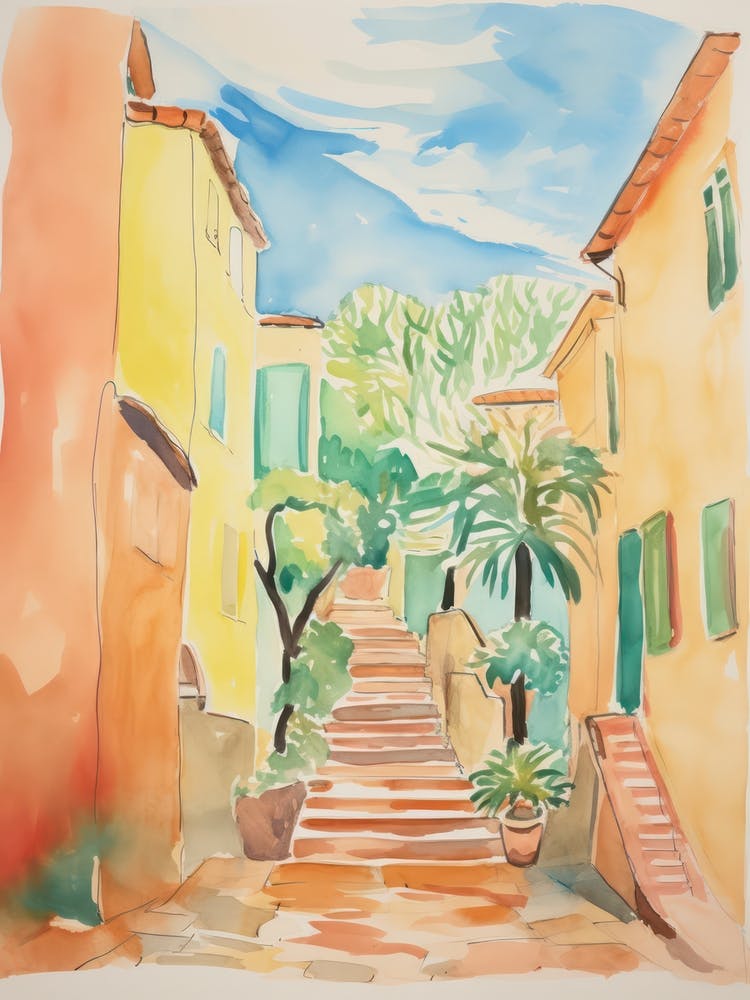Rome, Italy Watercolour Streets 4