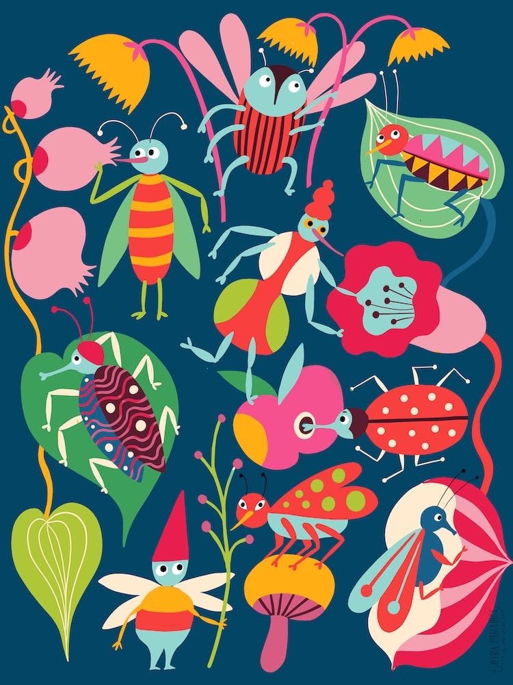 Happy Garden Creatures