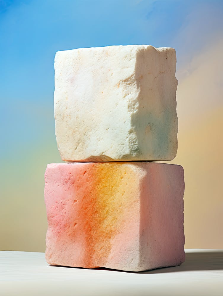Stacked Marshmallows, Stones Art