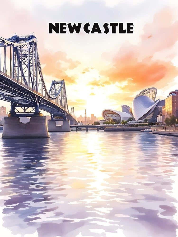 Newcastle Retro Vintage Travel V 01