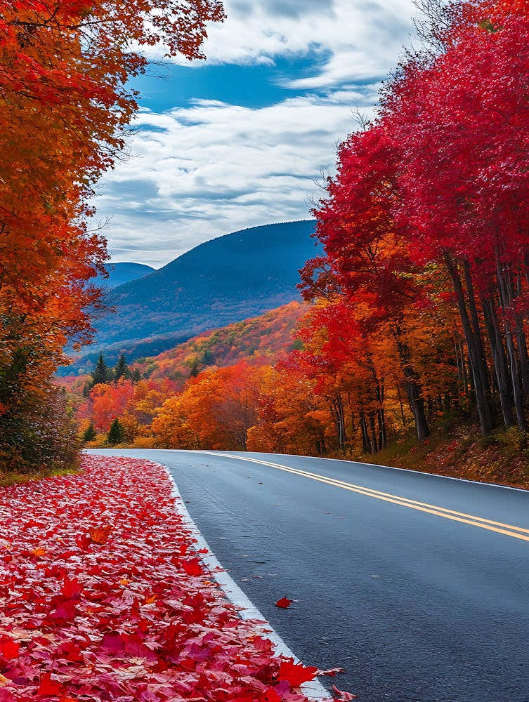 Beautiful Road In Autumn 3