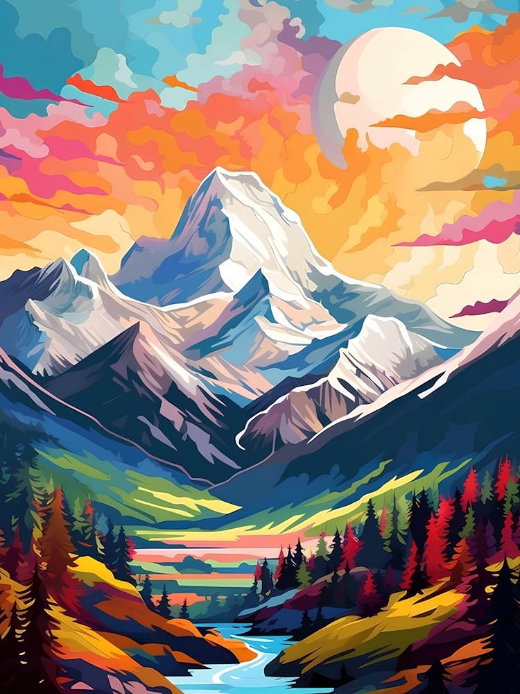 Mountain Landscape Painting