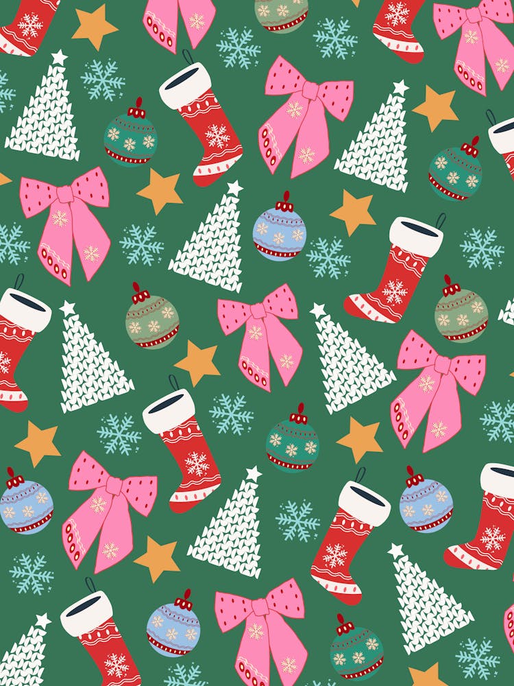 Cute Christmas Green