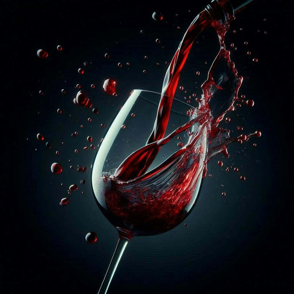 Red Wine Pouring Into A Glass 4