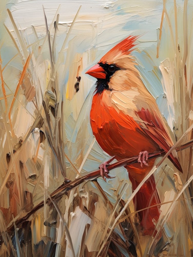 Bird Painting Cardinal 4