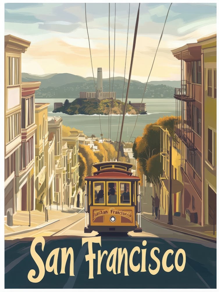 Aihrgdesign A Classic 1960s Travel Poster For San Francisco 2