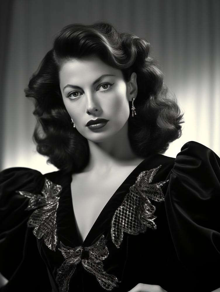 Black And White Photograph Of Ava Gardner 2