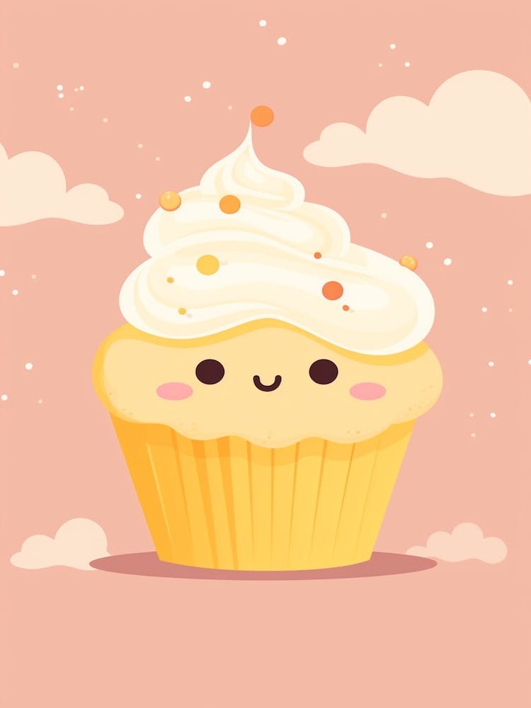 Cupcake Kawaii Illustration 2