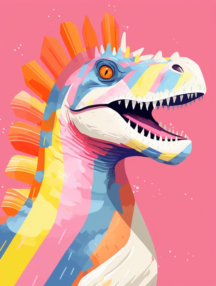 Colourful Dinosaur Spinosaurus 2