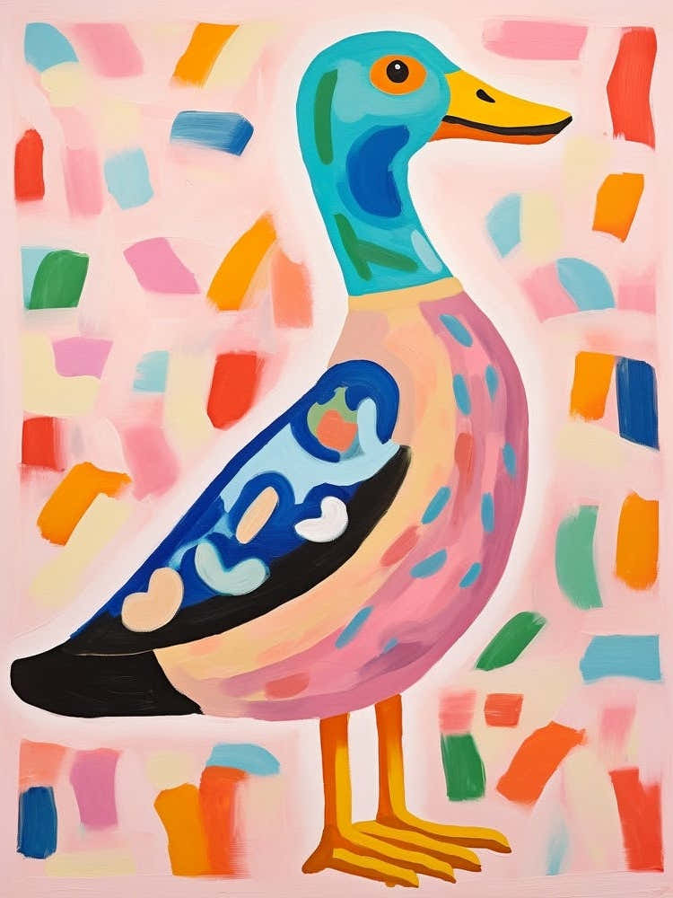 Pink Scandi Duck 2