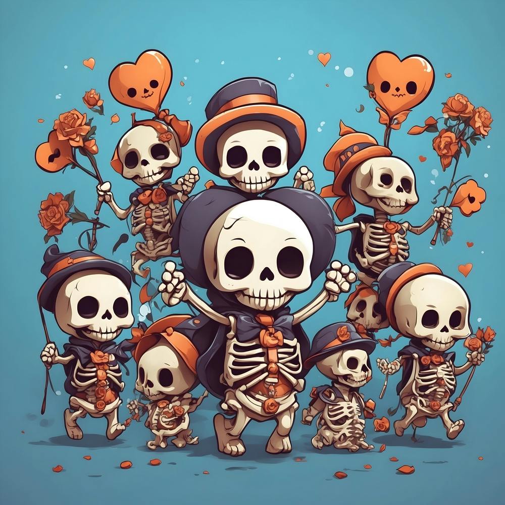 Day Of The Dead Skeletons 2
