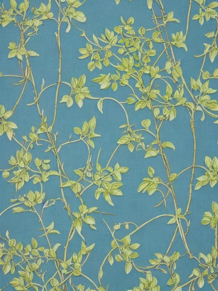 Golden Raintree tree Vintage Botanical