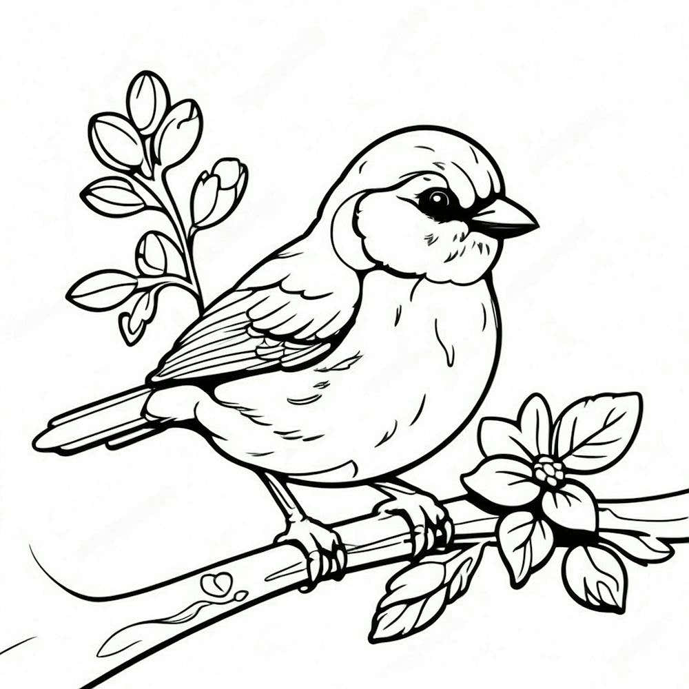 Bird Perched On A Branch