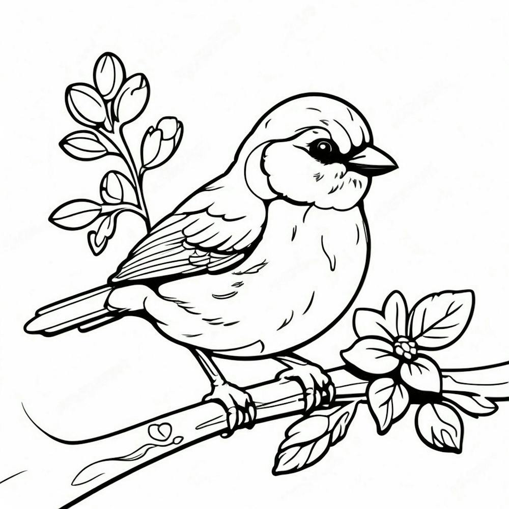 Bird Perched On A Branch