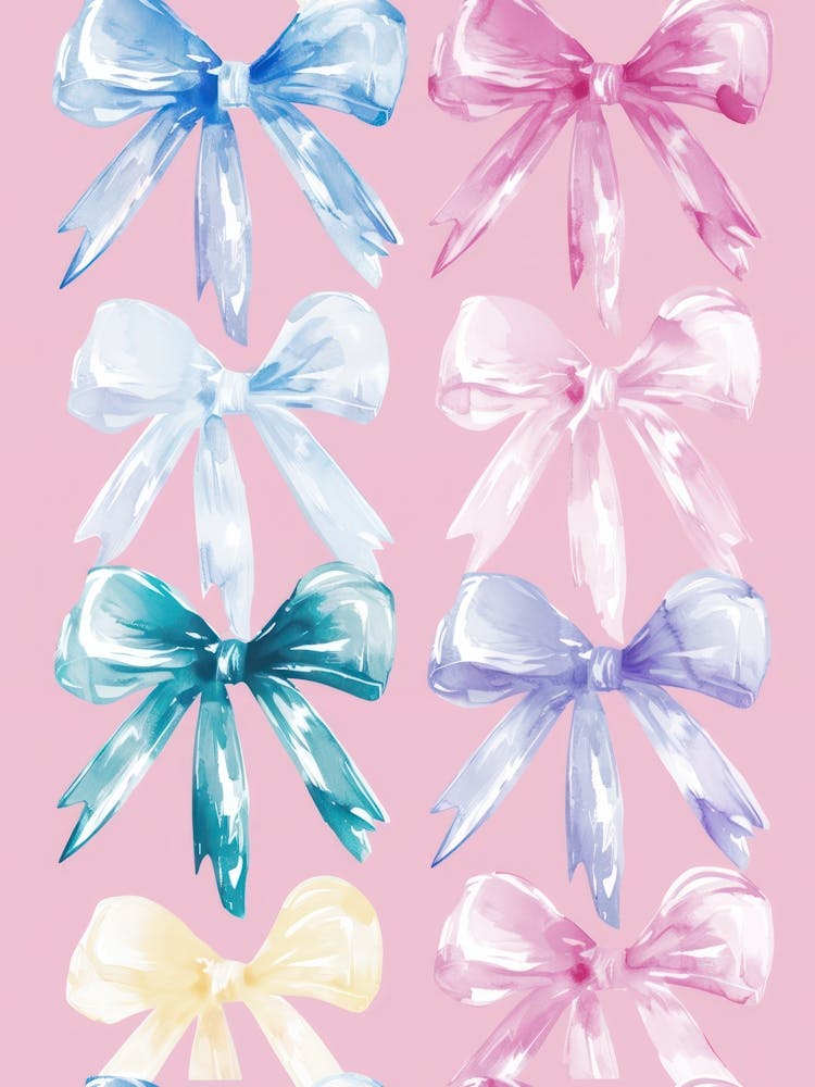 Pastel Bows 2 Pattern