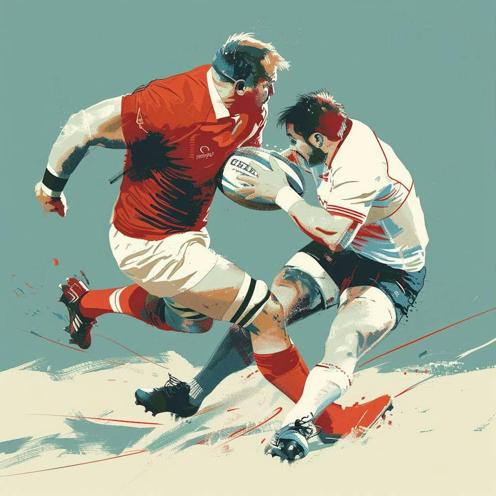 Rugby Players In Action 6