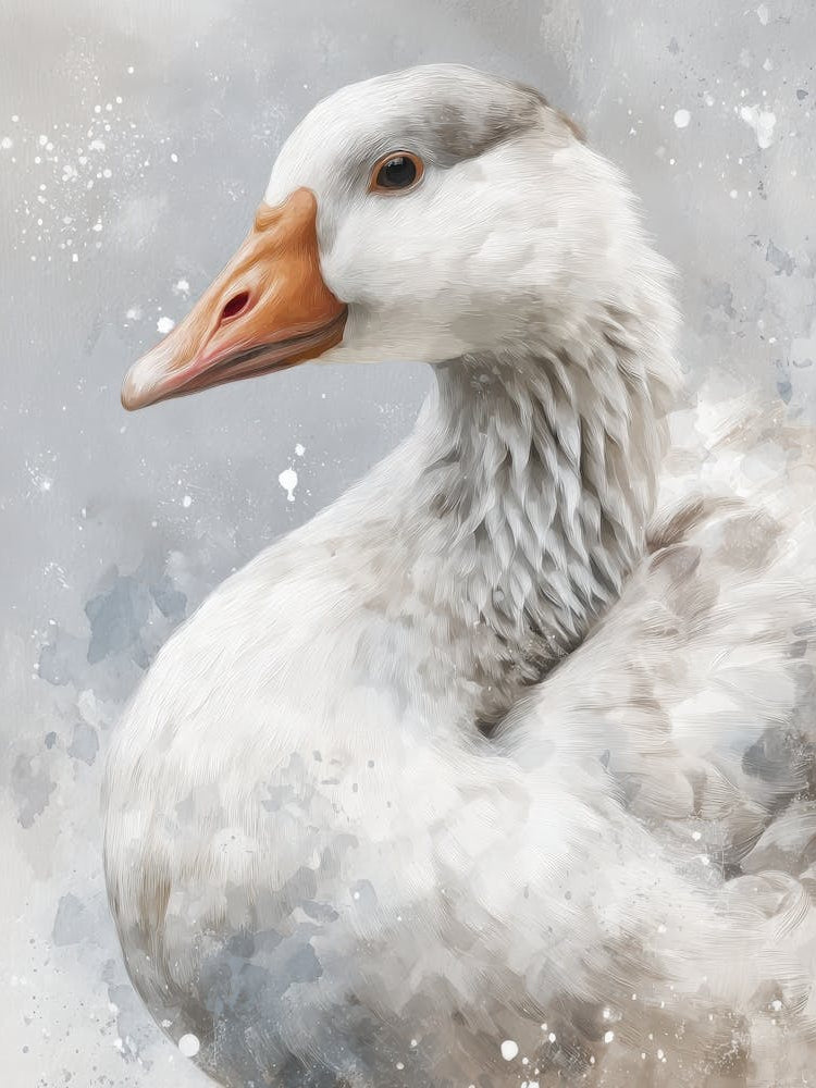 Aihrgdesign Isolated Watercolor Painting Of Birds Goose With 7