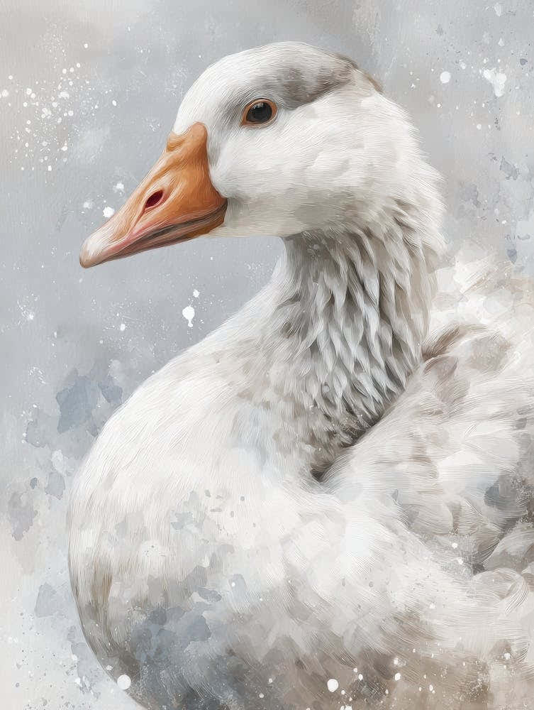 Aihrgdesign Isolated Watercolor Painting Of Birds Goose With 7