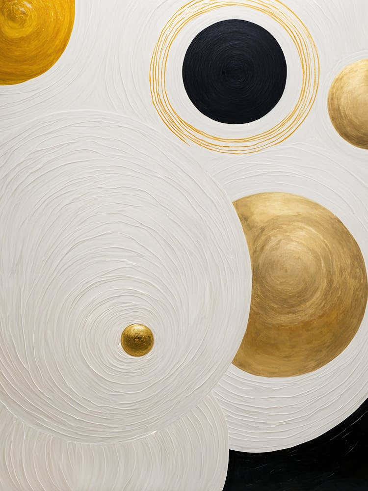 Gold And Black Abstract no1