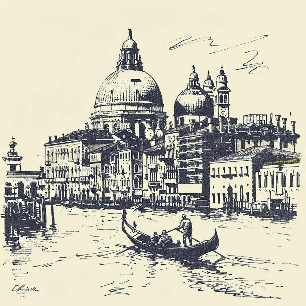A Venice With Grand Canal Hand Drawn Sketch Illu 1720474740 1