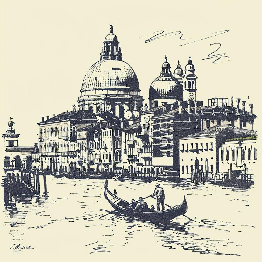A Venice With Grand Canal Hand Drawn Sketch Illu 1720474740 1