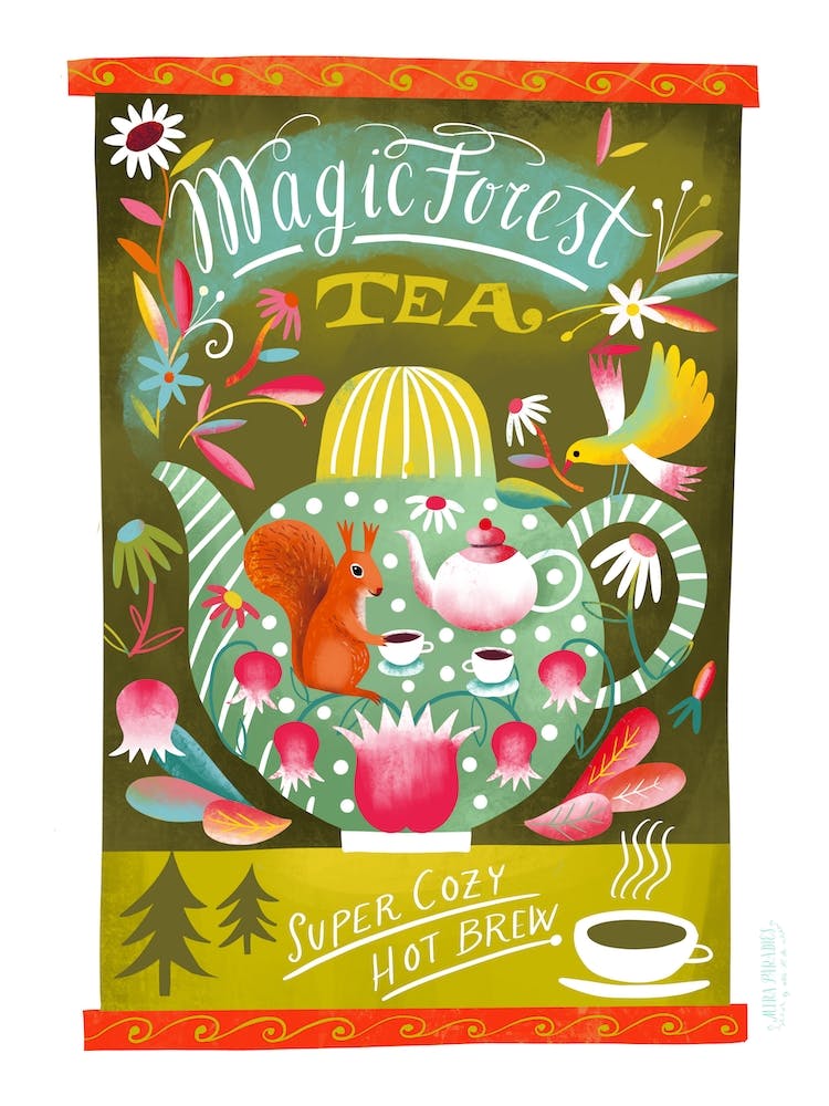 Magic Forest Cozy Squirrel Tea
