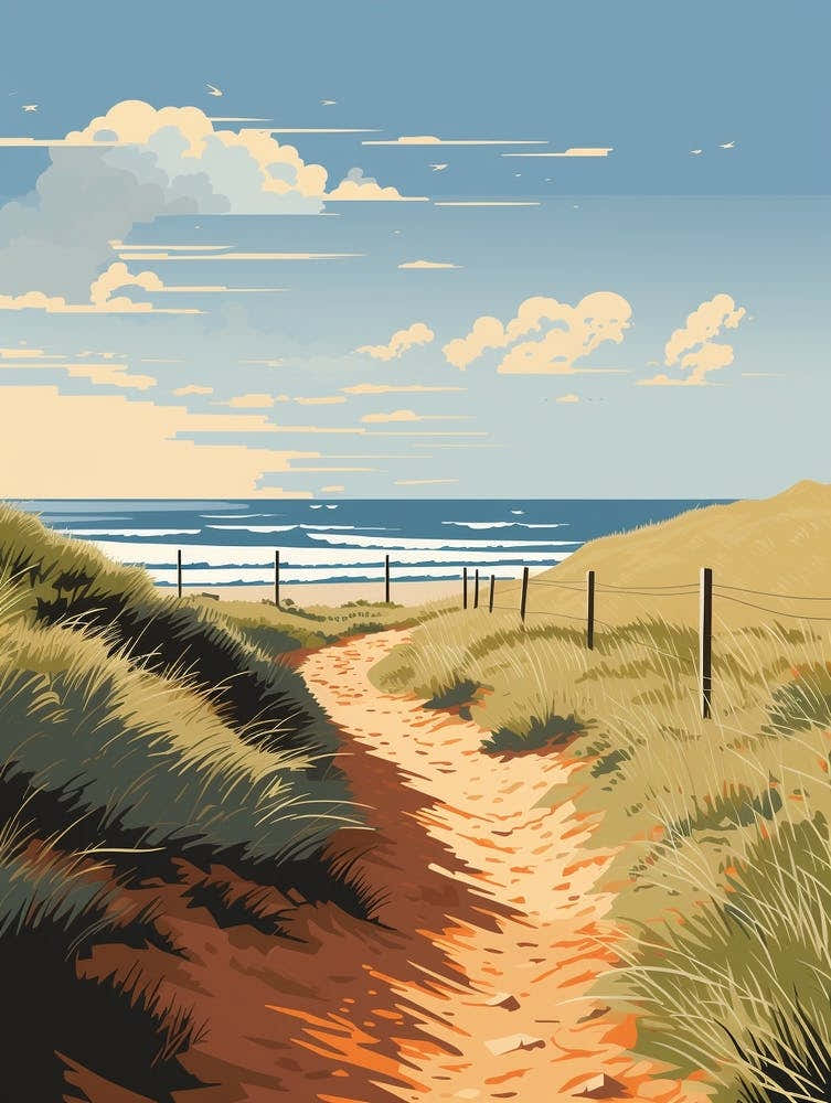 The Norfolk Coast Path England 1 Hiking Trail Landscape