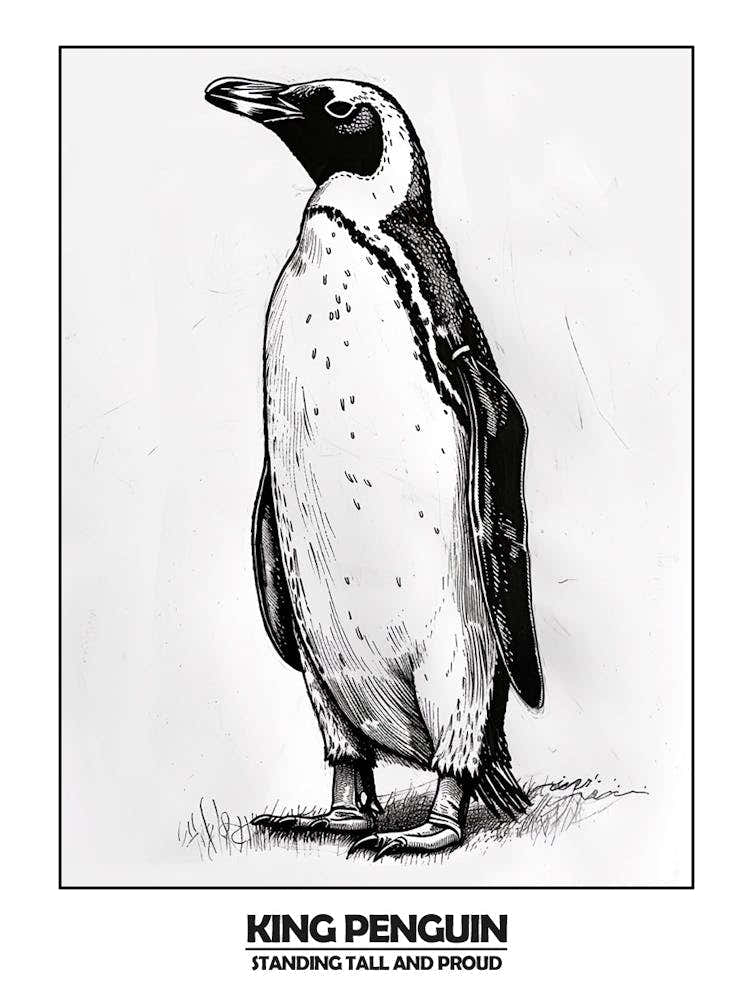 Penguin Standing Tall And Proud Poster 3