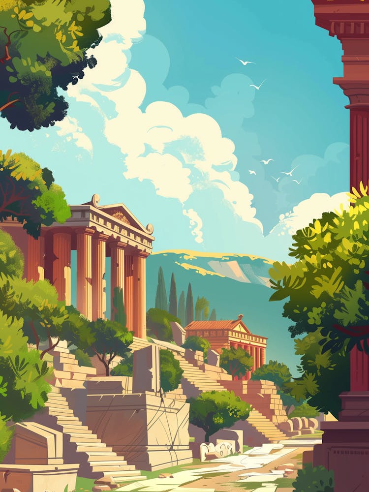 Greek Temples And Ruins