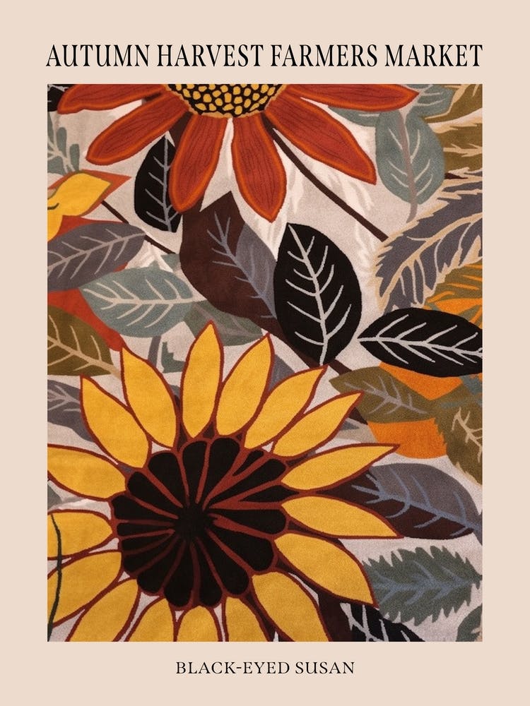 Fall Botanicals Black Eyed Susan Poster