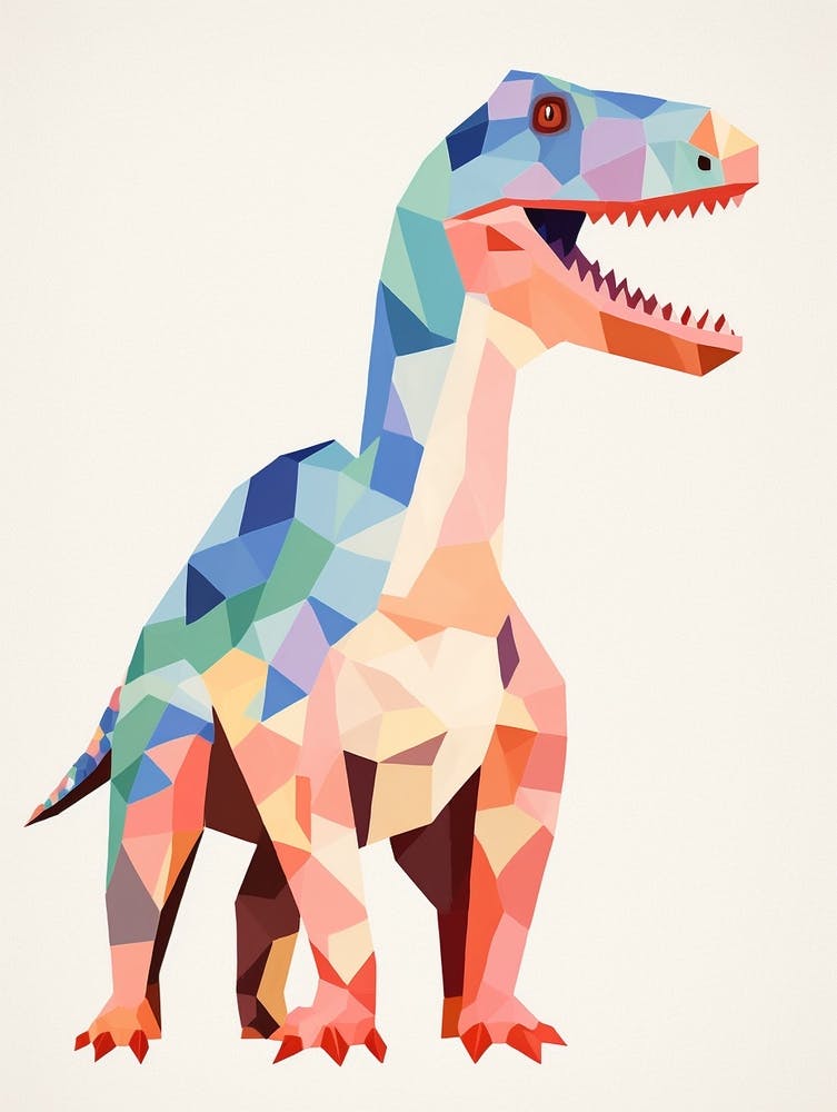 Nursery Dinosaur Art Allosaurus 6
