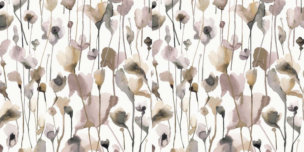 Summer Wild Rustic Flowers Neutral