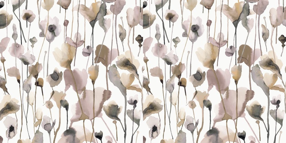 Summer Wild Rustic Flowers Neutral