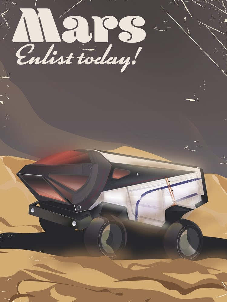 Mars Enlist Today Space art