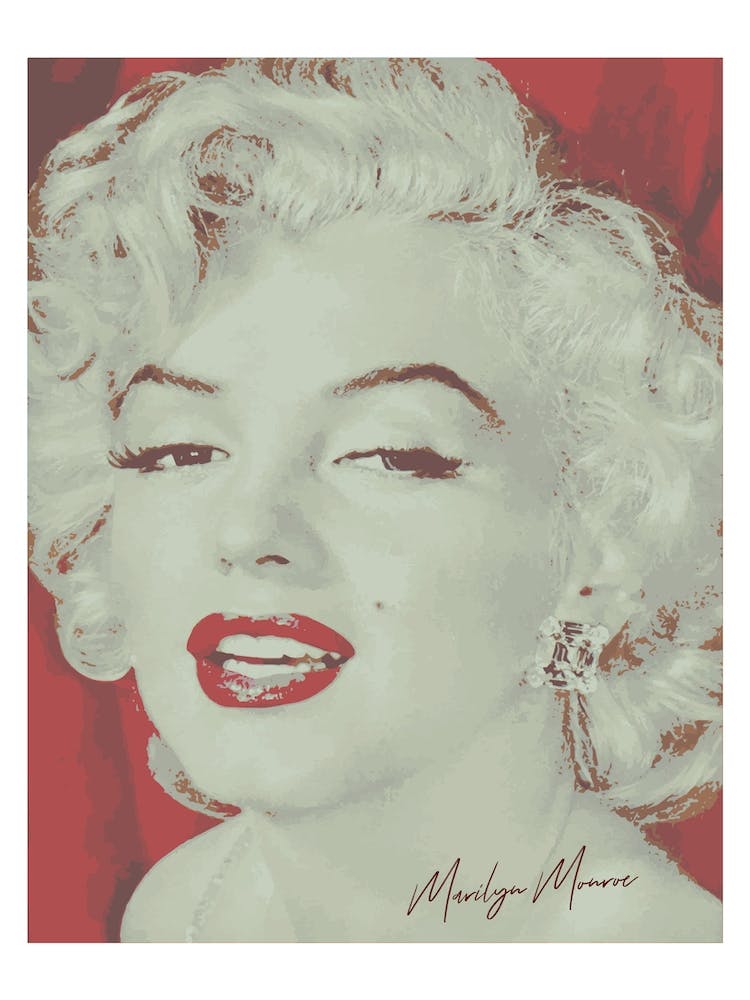 Marilyn Monroe Red Lipstick