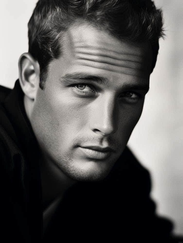 Black And White Photograph Paul Newman