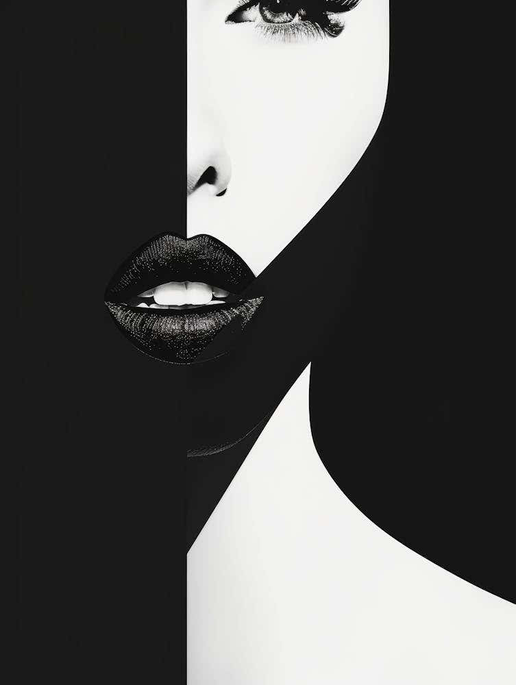 Black And White Portrait Of A Woman 7