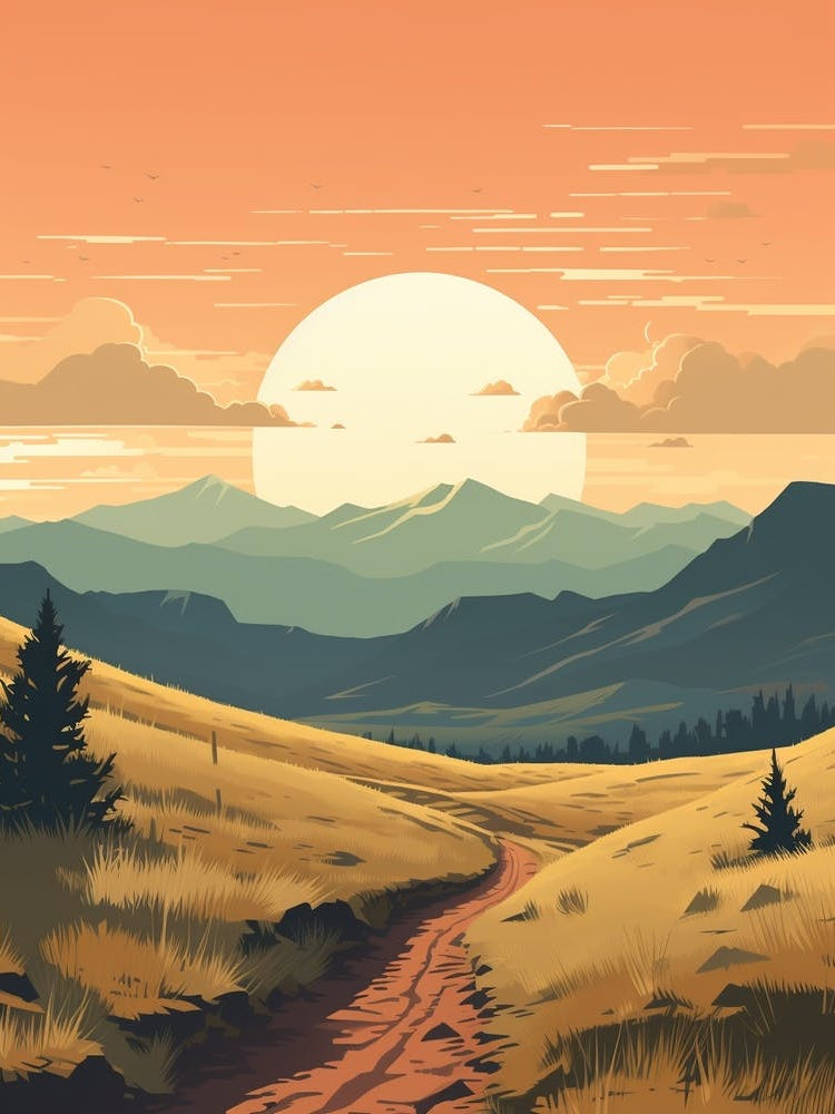 Pacific Northwest Trail Usa 4 Hiking Trail Landscape