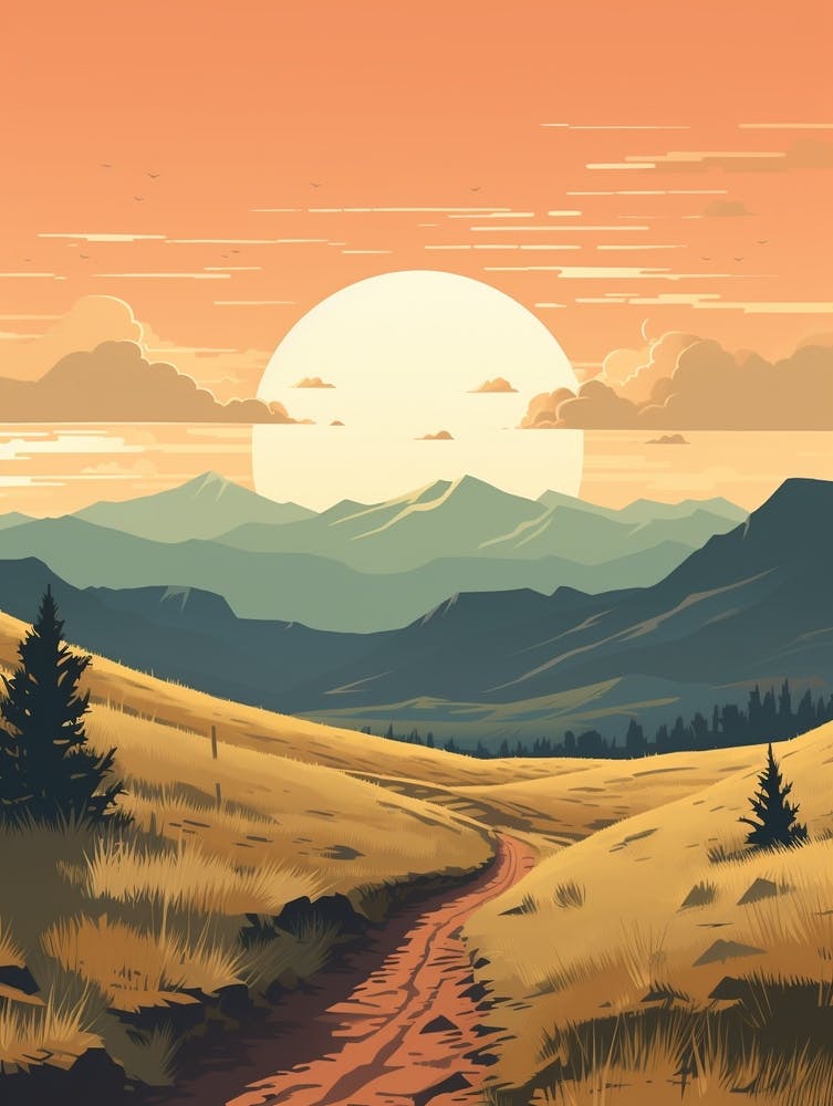 Pacific Northwest Trail Usa 4 Hiking Trail Landscape