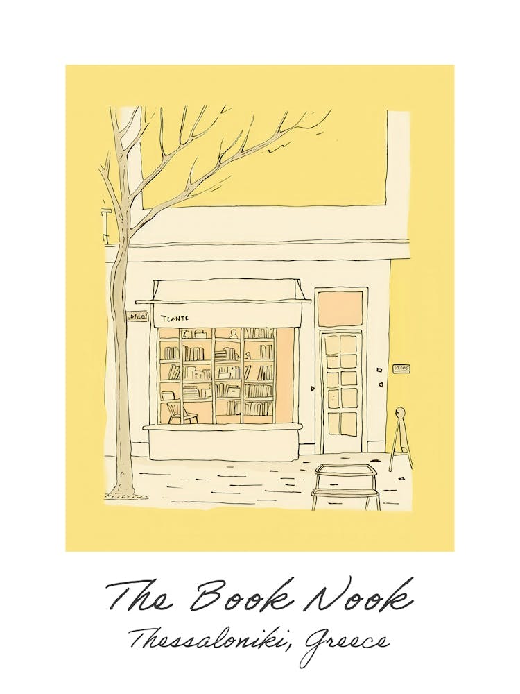 Thessaloniki, Greece The Book Nook Pastel Colours 2 Poster