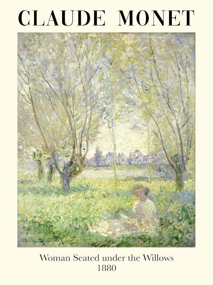 Claude Monet Woman Seated Under The Willows