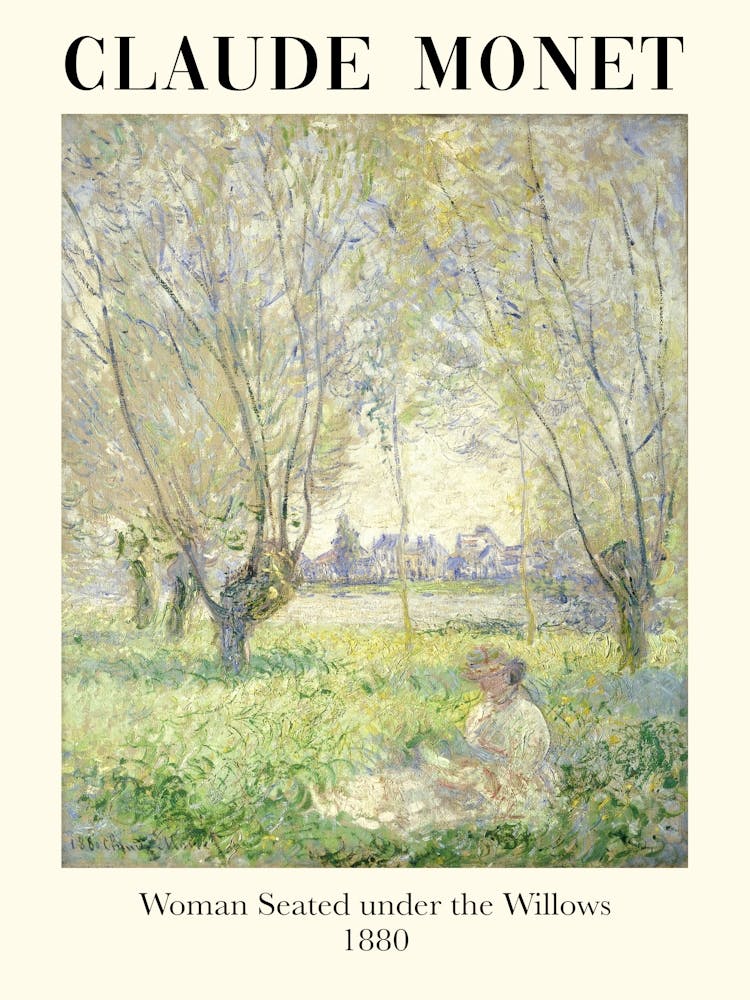 Claude Monet Woman Seated Under The Willows