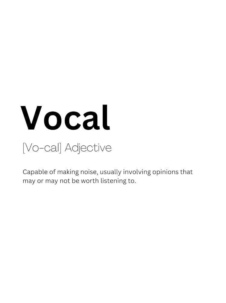 Vocal Definition Meaning