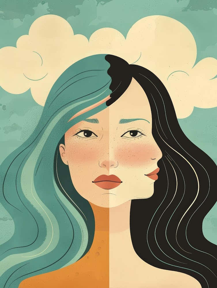 Two Faces Of A Woman