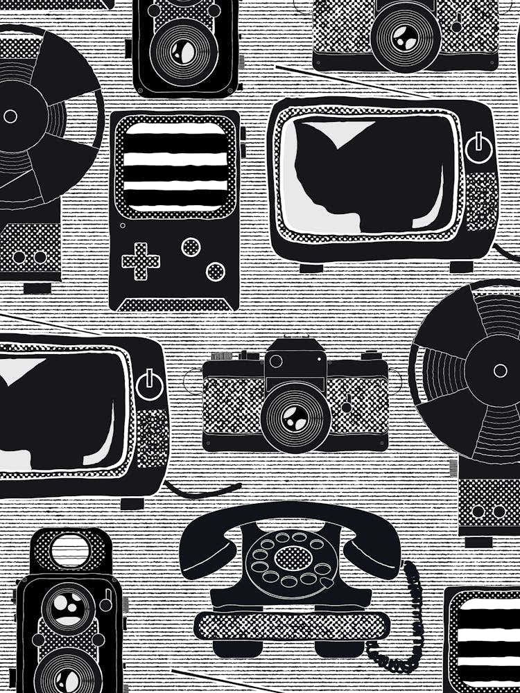 Retro Technology Pattern